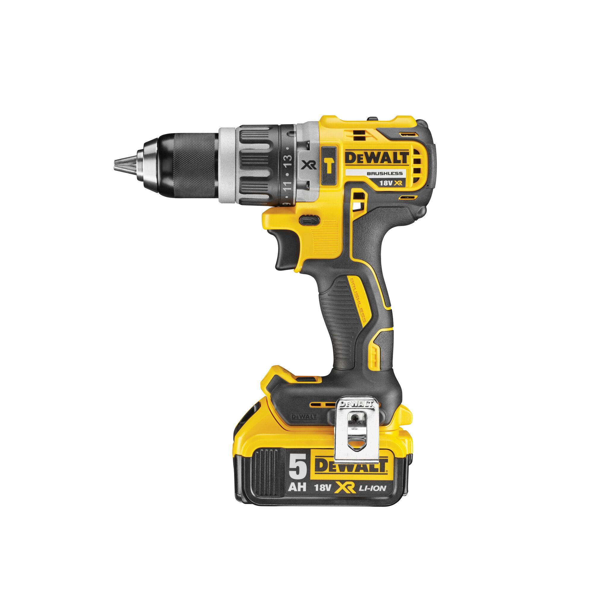 18V Li ion Brushless Compact Hammer Drill Driver 5.0Ah DEWALT