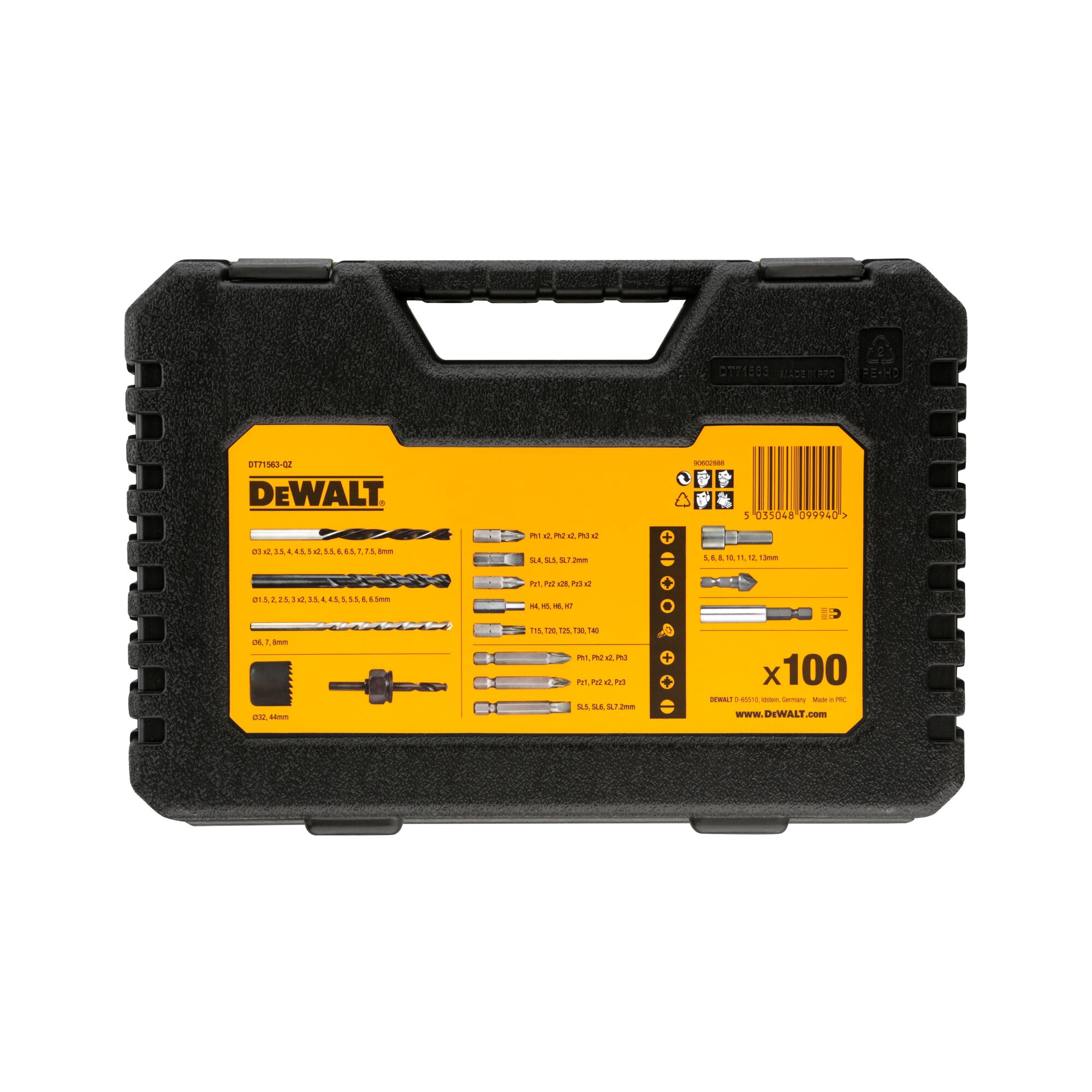 Dewalt 100pc best sale bit set