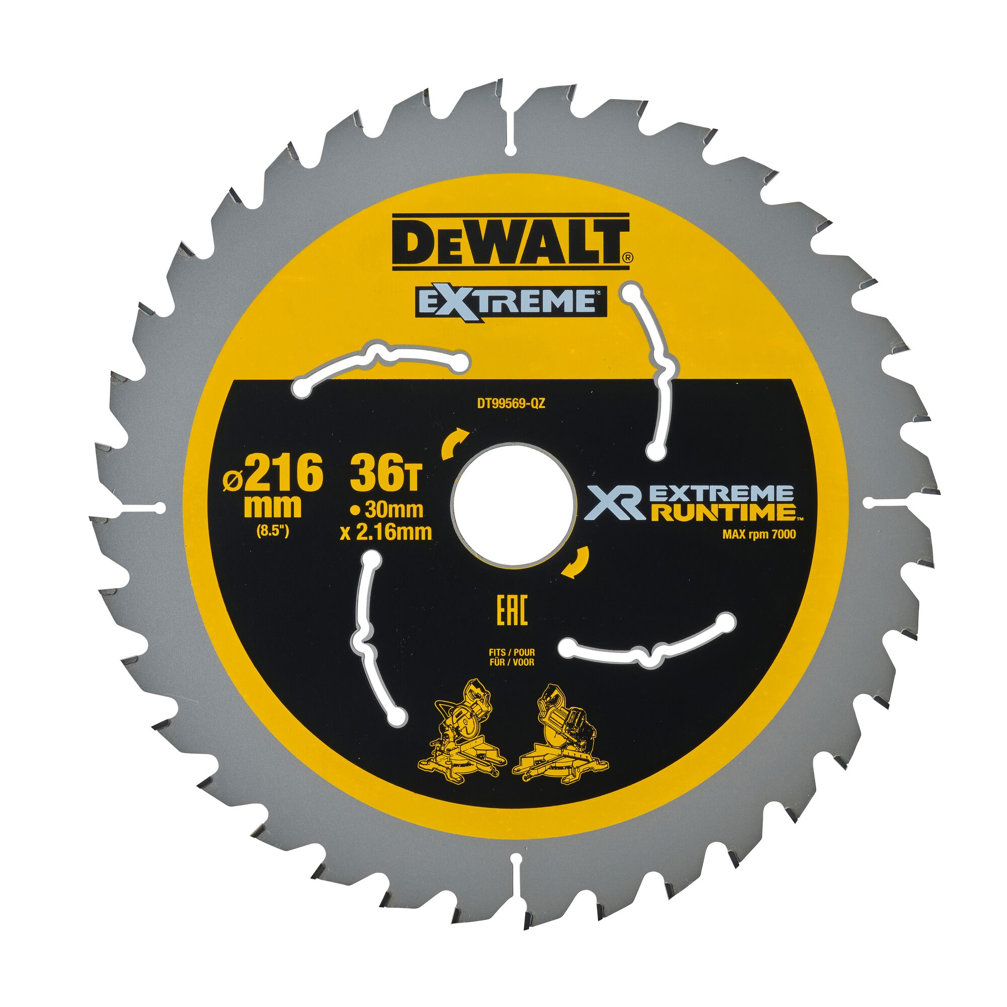 Dewalt dwa1612cmb circular saw best sale blade set