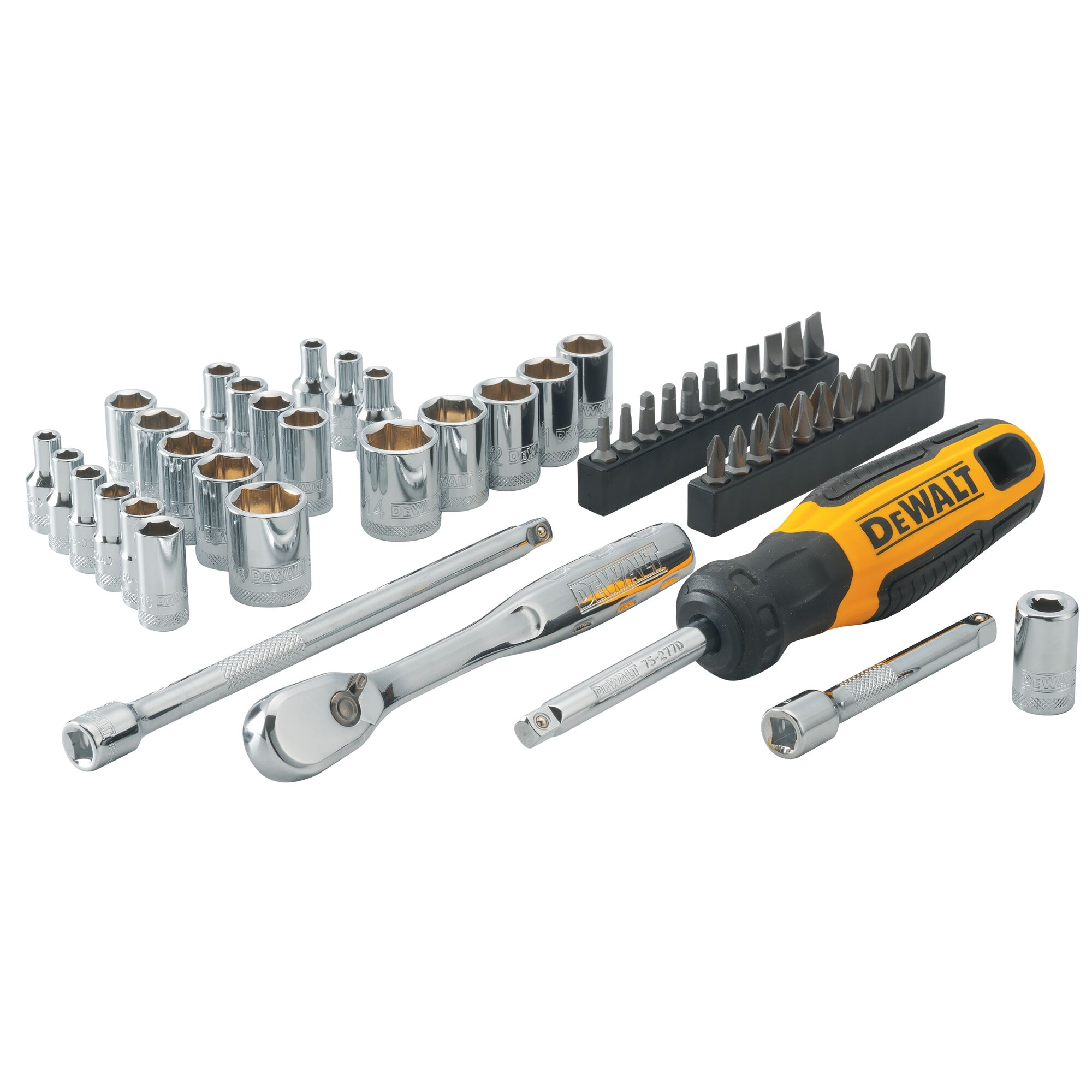 Ratchet store socket set